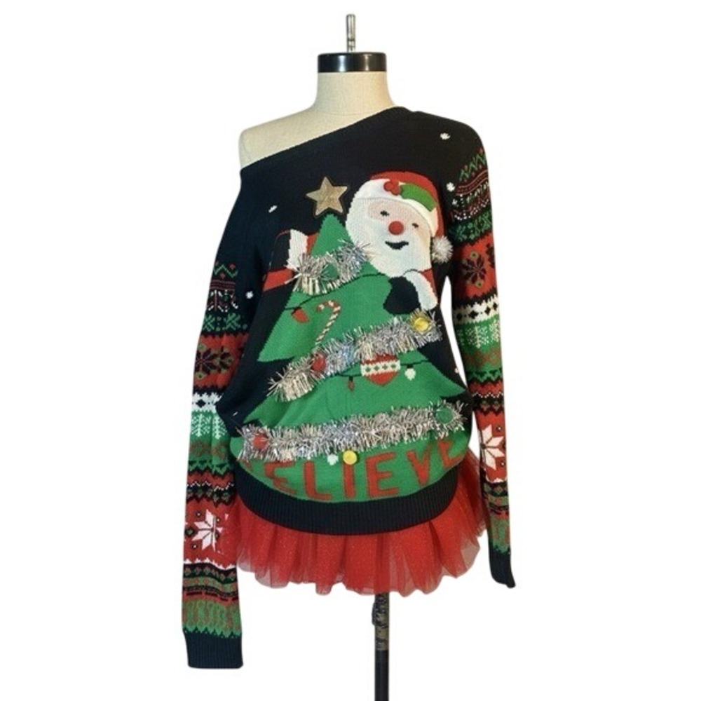 LARGE "Ugly" Christmas Sweater Holiday Party XMAS‎ Winter Holiday